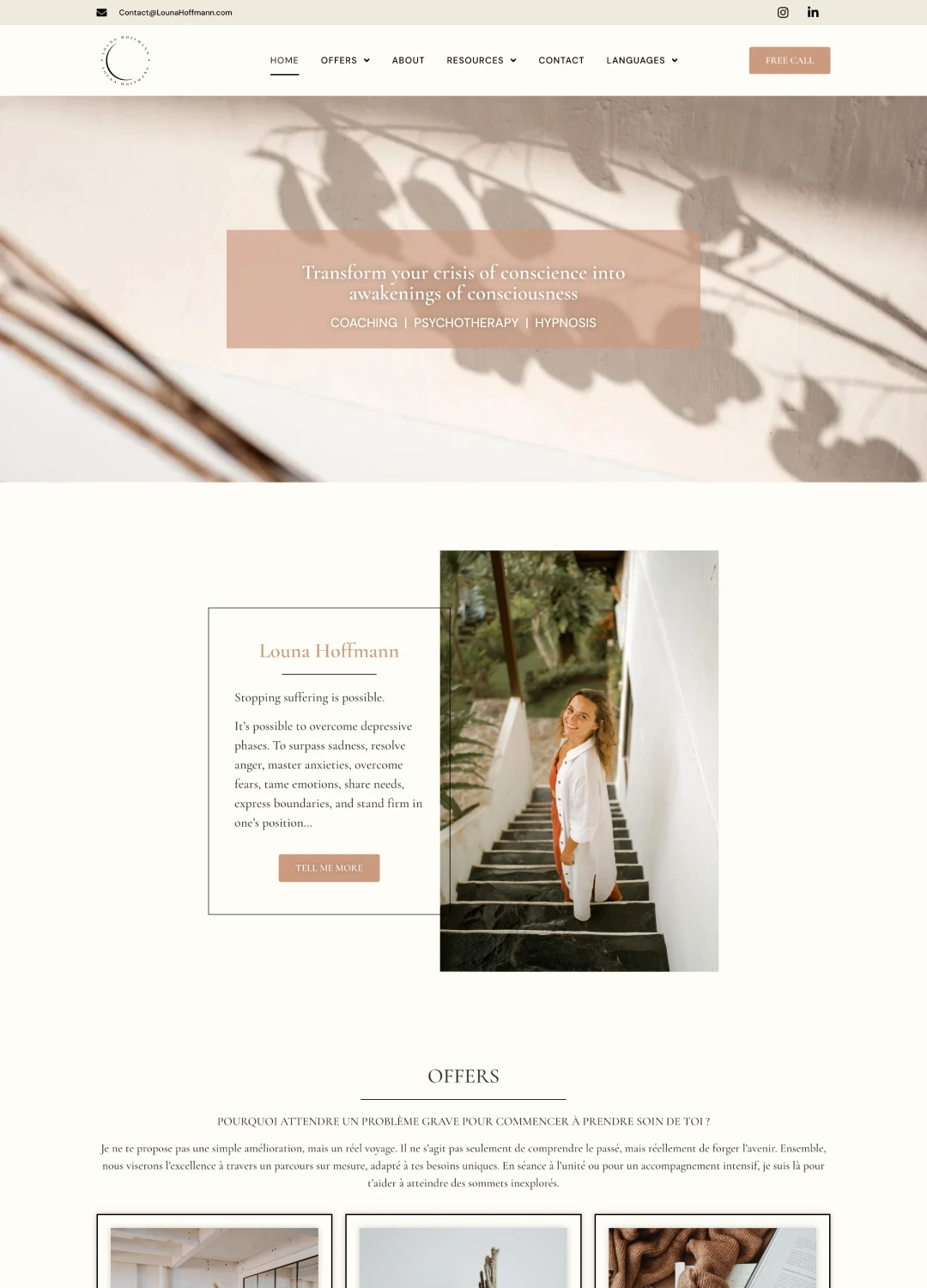 Louna Hoffmann website creation