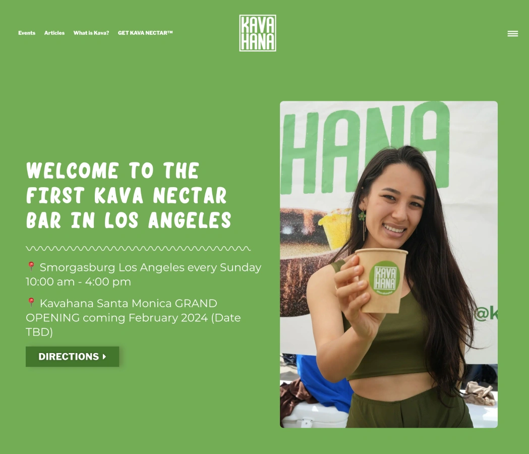 kavahana website design
